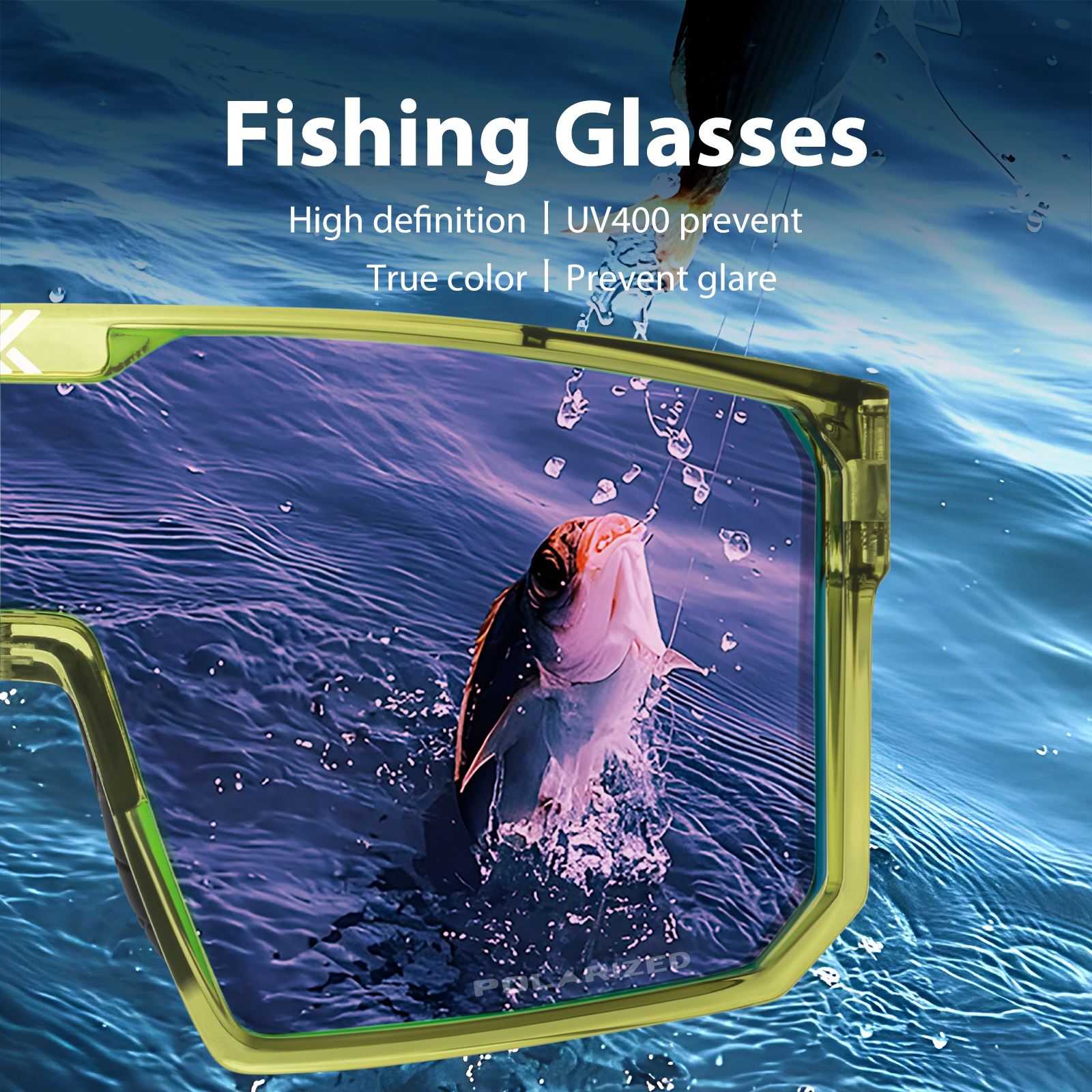 Preço de Atacado US$11.00 Óculos de Ciclismo Polarizados Kapvoe K232-Q Fashion