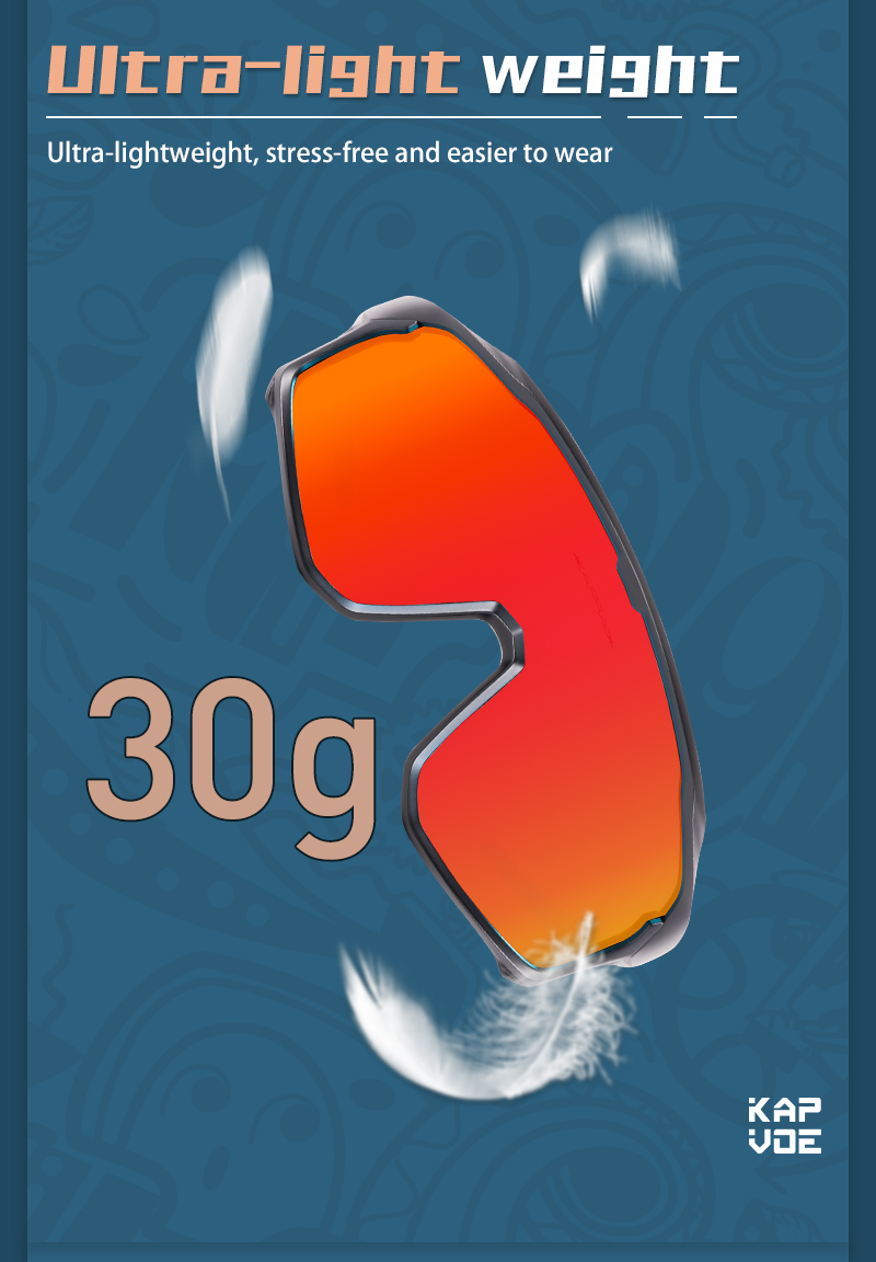 Preço de Atacado US$11,50 Óculos Esportivos Polarizados Kapvoe K93