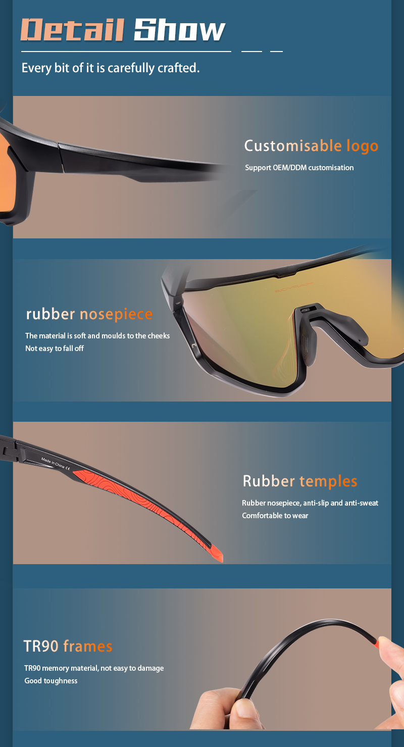 Preço de Atacado US$11,50 Óculos Esportivos Polarizados Kapvoe K93