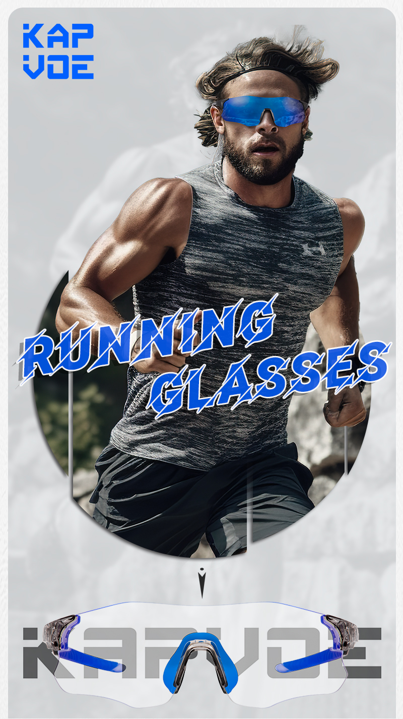 Preço de Atacado US$15.00 Óculos Esportivos Fotocromáticos Sem Armação Kapvoe K1129