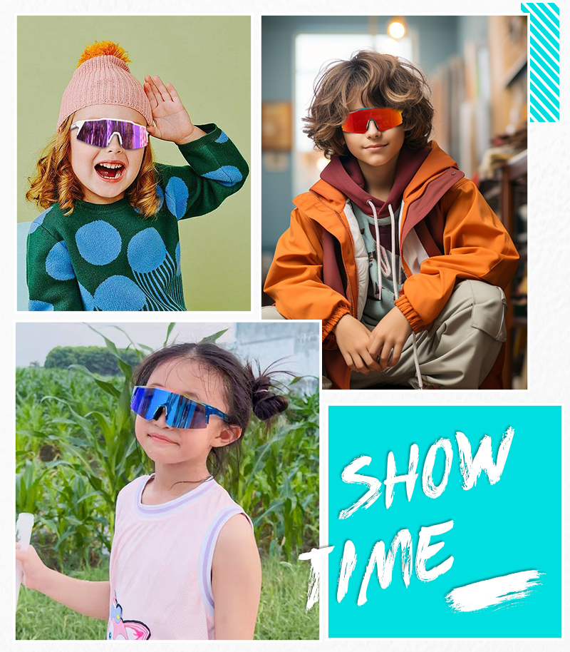 Preço de Atacado US$7.50 Óculos Esportivos Infantis Kapvoe K9028