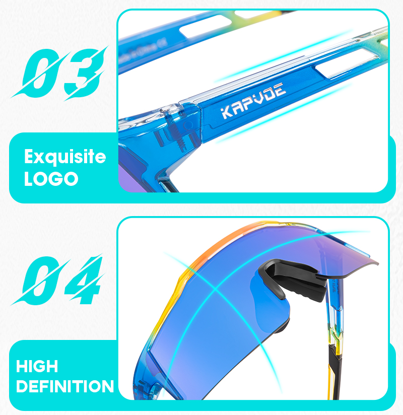 Preço de Atacado US$7.50 Óculos Esportivos Infantis Kapvoe K9028