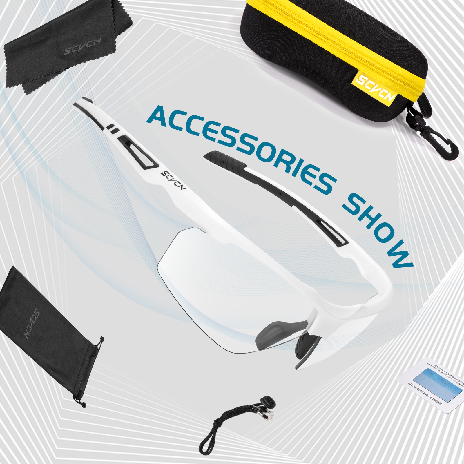 Preço de Atacado US$7,50 Óculos Esportivos Polarizados e Fotocromáticos SCVCN S86