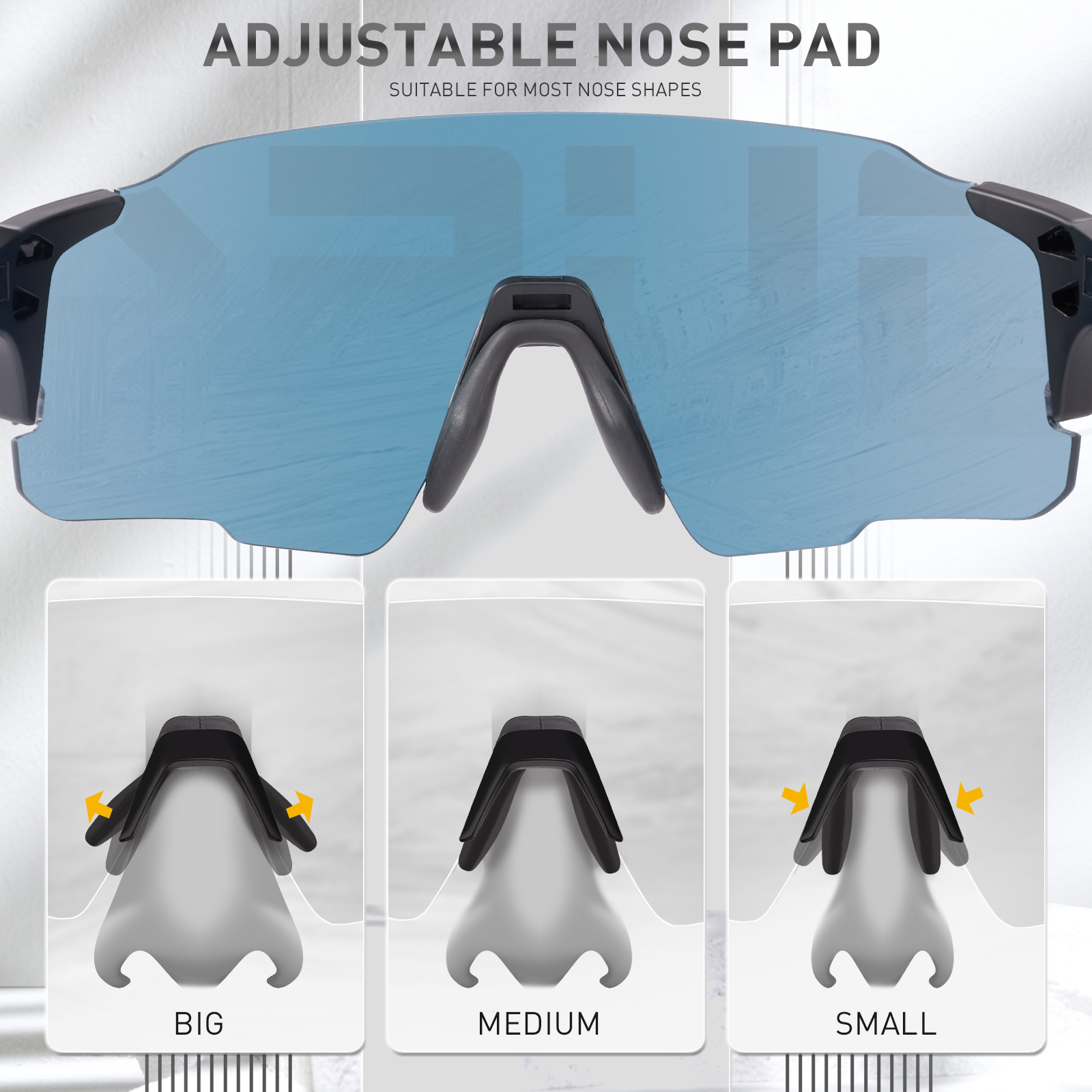 Preço de Atacado US$8,00 Óculos Esportivos Polarizados ao Ar Livre Kapvoe K92-Q