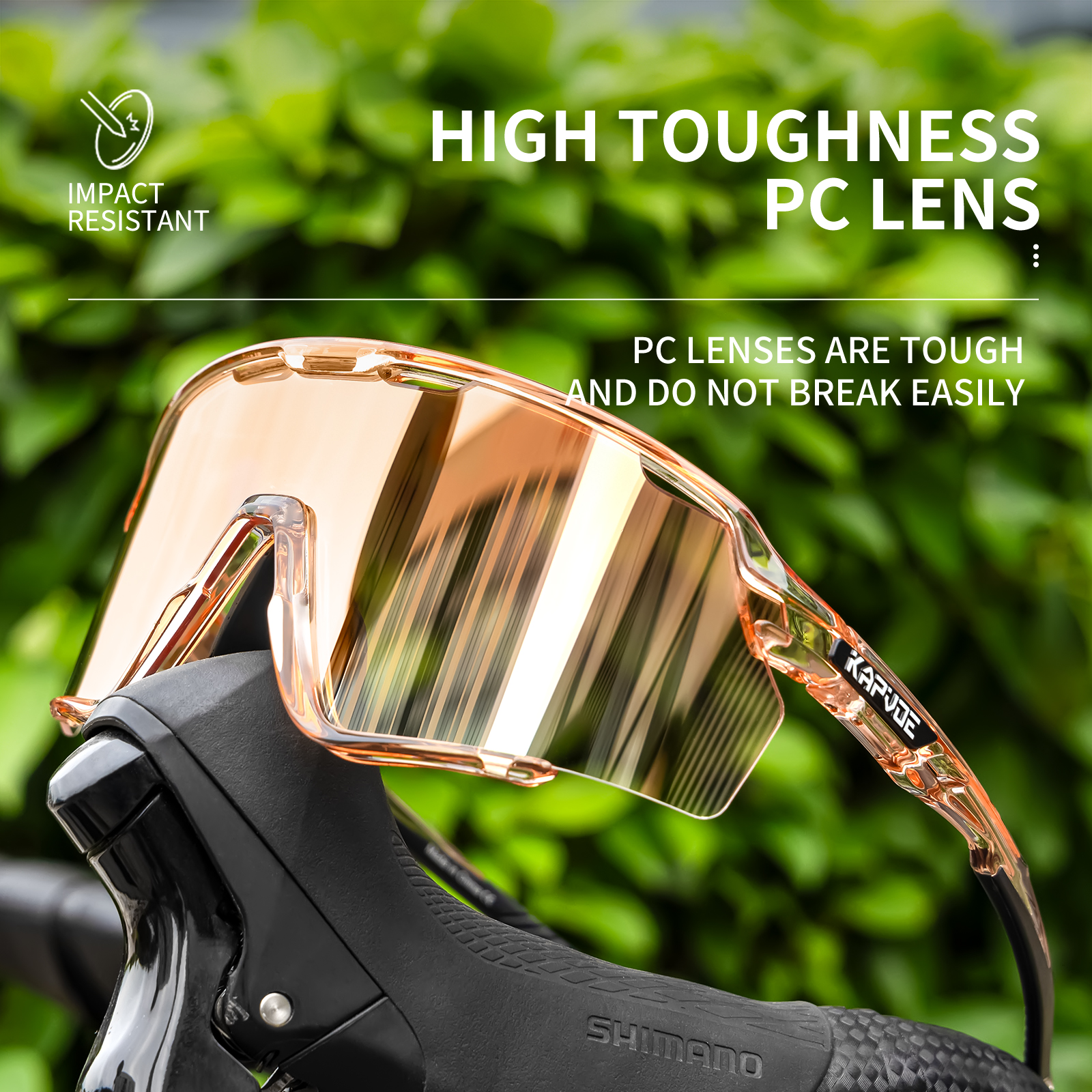 Preço de Atacado US$9,00 Óculos Esportivos de Ciclismo KAPVOE K170-G UV400