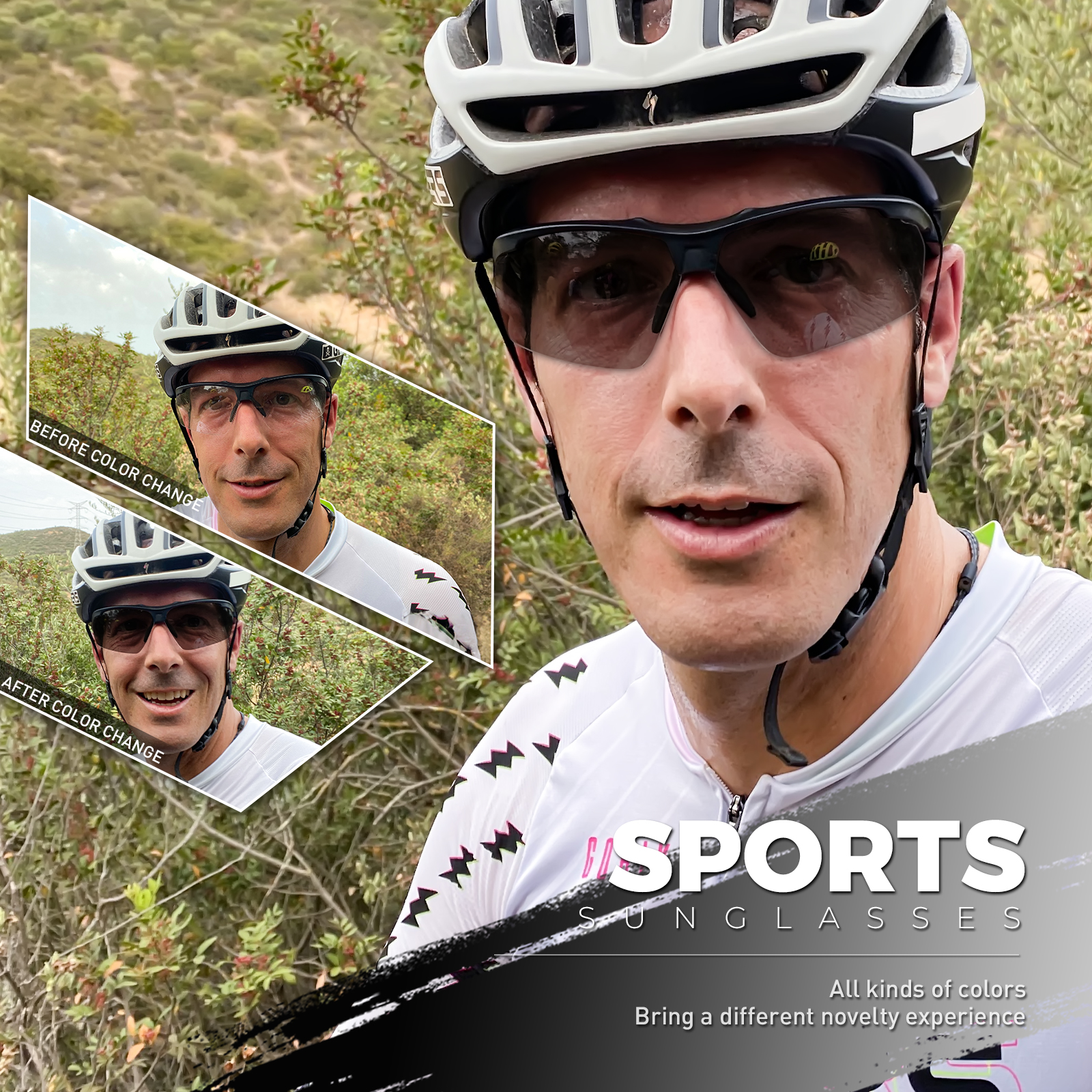 Preço Atacado US$9,80 Óculos de Sol Esportivos Kapvoe S86-PH