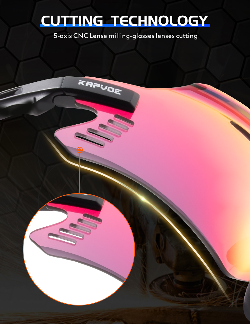 Preço Atacado US$9,90 Óculos de Ciclismo Esportivo Kapvoe K1-Q