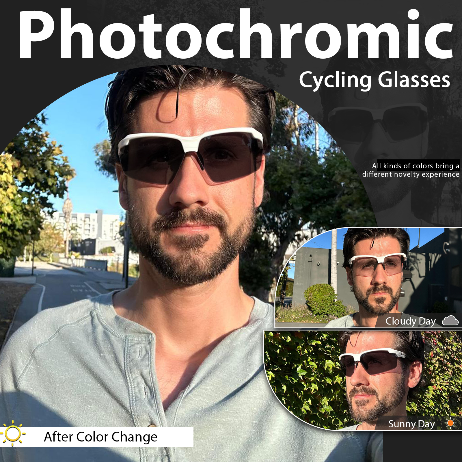 Preço Atacado US$9,90 Óculos de Sol Esportivos Kapvoe K87-PH