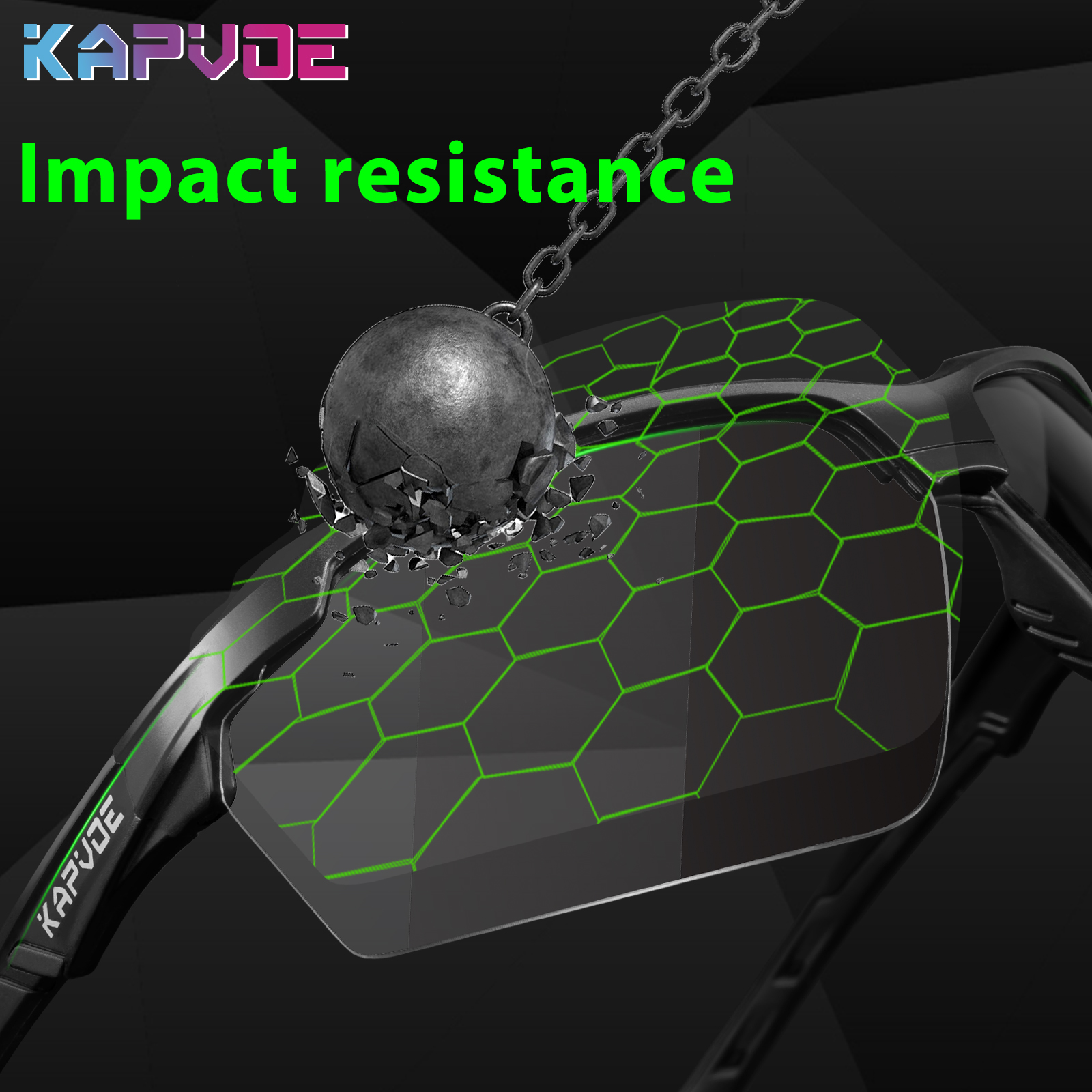 Preço Atacado US$9,90 Óculos de Sol Esportivos Kapvoe K87-PH